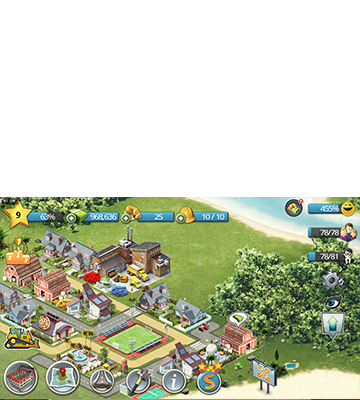 Lots of fun challenges to complete, e.g. find the best way to organize your city with decorations that provide boosts, join events to gather enough materials for special buildings, manage the transportation of the citizens, provide them with enough jobs and community buildings to keep them happy and earn more cash. 